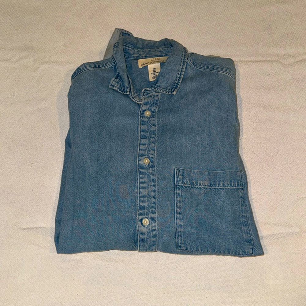 Men’s H&M Denim Long-sleeve Shirt